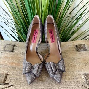 Betsey Johnson Prince Glitter Heels